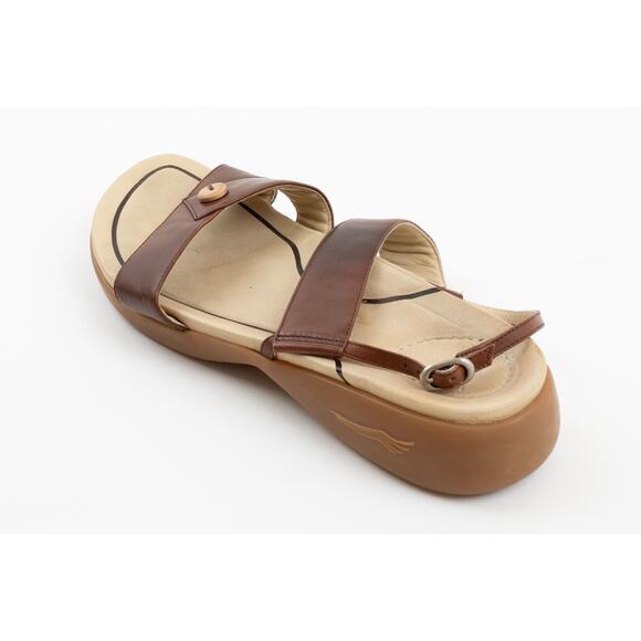 Dansko Sissy Brown Leather Ankle Strap Comfort Sandals Womens 9.5 / EU 40 - Picture 6 of 9